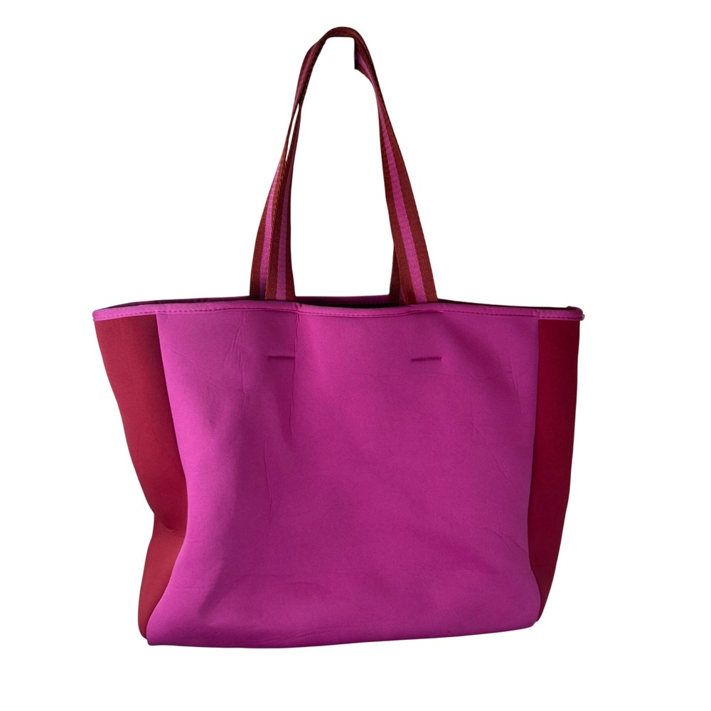 Summersalt‎ The Perfect Beach Tote Neoprene Hibiscus & Lava Travel Medium Size